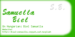 samuella biel business card